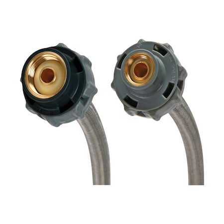 B & K Fluidmaster 3/8 in. Compression X 1/2 in. D FIP 16 in. Stainless Steel Supply Line B1F16CS